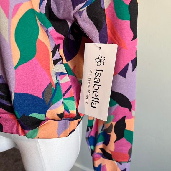 NWT multi-colored Isabella hoodie. Size 1x. - Picture 3 of 5